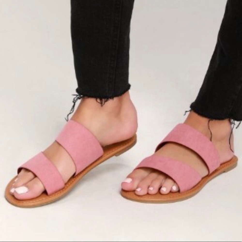 Last Pair! New W/Box Vegan Leather Sandal Sz 6 - Picture 2 of 6